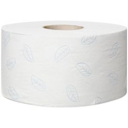 TORK Paquet de 12 rouleaux de Papier toilette Jumbo 2 plis pure cellulose,  850 formats L170m Blanc ≡ CALIPAGE