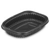 Ravier en PP HMR COOKIPACK COOK1000NSNC - noir - 215x170x50mm 1000ml REUSE