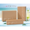 Kartonnen geschenkdoos voor 2 flessen (0,75cl of 1l) For You 360x192x95mm