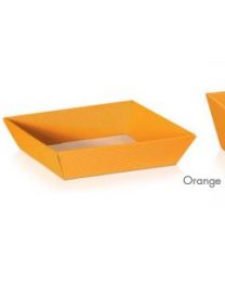 17300118 - Presenteerkorf vierhoekig ORANJE Small 198x148x95mm