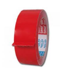 21110071 - Tesa 60404/PVC tape - 67 mc - 50 mm x 66 m - rood