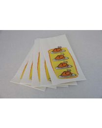 33000013 - Sachet poulet BLANC kraft 45gr/m²+PP 25my 130+65x270mm impression standard - KIP