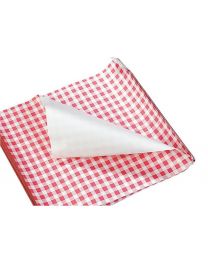 42510015 - Duplex papier vellen GERECYCL VIPAP WIT 60gr/m²+HDPE 6my 33x40cm VICHY ROOD