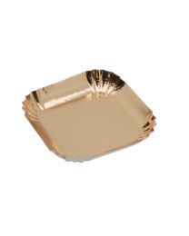 46600019 - Assiette en carton OR carré 65x65mm - GBVC