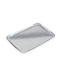 Plat en carton - argent - 280x420mm