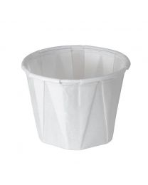 61600038 - Container papier blanc rond 54x35mm 59ml