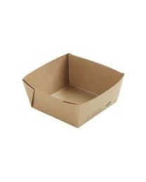 Barquette en carton VIKING CUBE kraft/PE kraft/PE brun 113x113x50mm 510ml