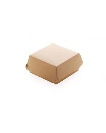 61649052 - Kartonnen hamburger box kraft 115x115x60mm scharnierdeksel C&C BY NATURE