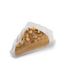 RPET patisseriedoos taartpunt met scharnierdeksel ventilerend PATIPACK PP150NVT - transparant - INT 1/8(ø260x50mm)