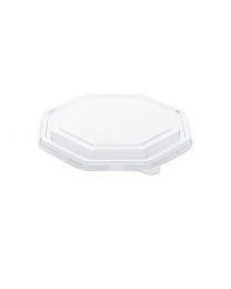 63020119 - RPET octagonaal deksel BEPULP - transparant - 230x230x25mm