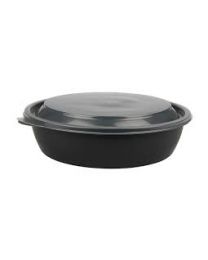 67010049 - Container HMR FASTPAC rond noir 133x53mm 375ml - S75112