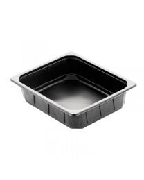 68100146 - Ravier scellable 1/2 GN en PP - noir - 325x265x60mm 4000ml