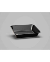 70010014 - Barquette menu CPET 2018 noire 227x177x50mm 1360ml