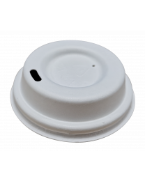 75410002 - Bagasse dome deksel - wit - ø63mm