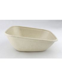 77130002 - Bowl schuin pulp BEPULP naturel 190x190x72mm 750ml - SPUL14224