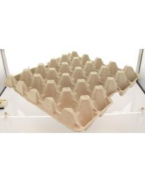 80100004 - Emballage d'oeuf fibres végétales plateau 25 lbs gris pour 20 oeufs - L25