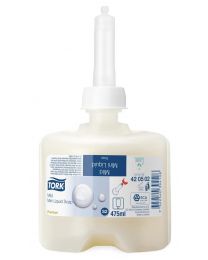 85100012 - Tork Premium Soap Liquid Mini Mild 475ml - S2 - blanc - TORK420502