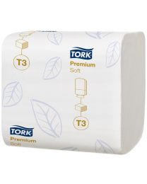 85210001 - Tork Soft Folded Toilet Paper 19x11cm (7560 feuilles) - T3 PREMIUM - TORK114273