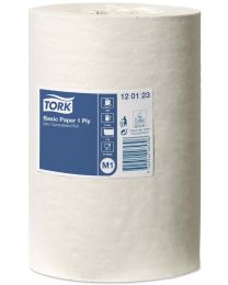 85700013 - Tork Basis Paper Mini Centerfeed Roll 22cmx120m - M1 - 1 laags - TORK120123