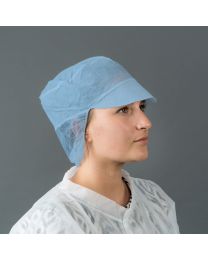 86030033 - Non-woven Snoodcap BLAUW latexvrij - SNOODCAP