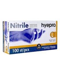 Handschoenen NITRIL BLAUW Hypro LARGE Niet-gepoederd 3,5 gr