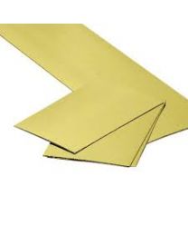 Sous-plat carton doré rectangulaire sans métal