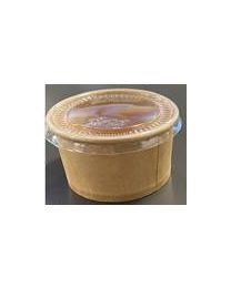 Couvercle en rPET pour pot à sauce DELIPACK CVPOTCART60C - transparent - ø62x7mm