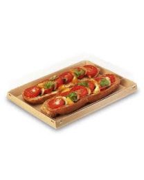 62030112 - Kartonnen patisseriebodem ventilerend LUXIPACK LX2210RNB - zwart - INT 220x100x20mm