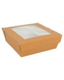 Barquette carton LUNCHIPACK kraft + couvercle carton/RPET