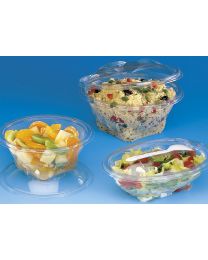 Saladeverp SEKIPACK rond afscheurbaar scharnierdeksel