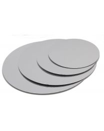 Sous-plat carton argent rond